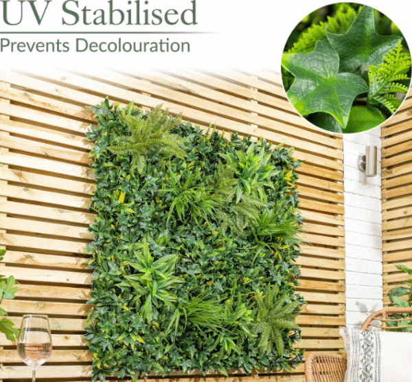 Artificial Living Wall Plants– Evergreen Faux Greenery Wall Decor, - Image 3